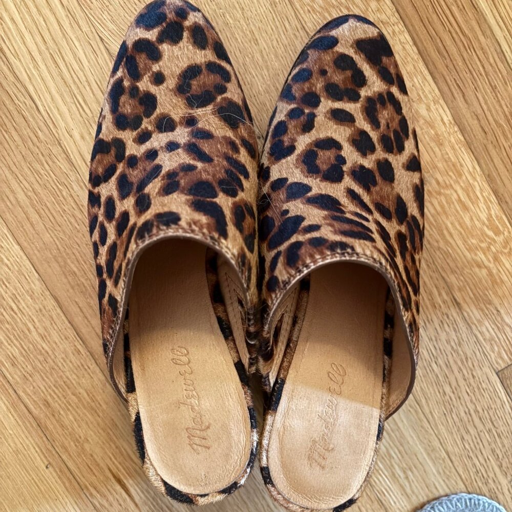 Madewell Leopard Harper Mule